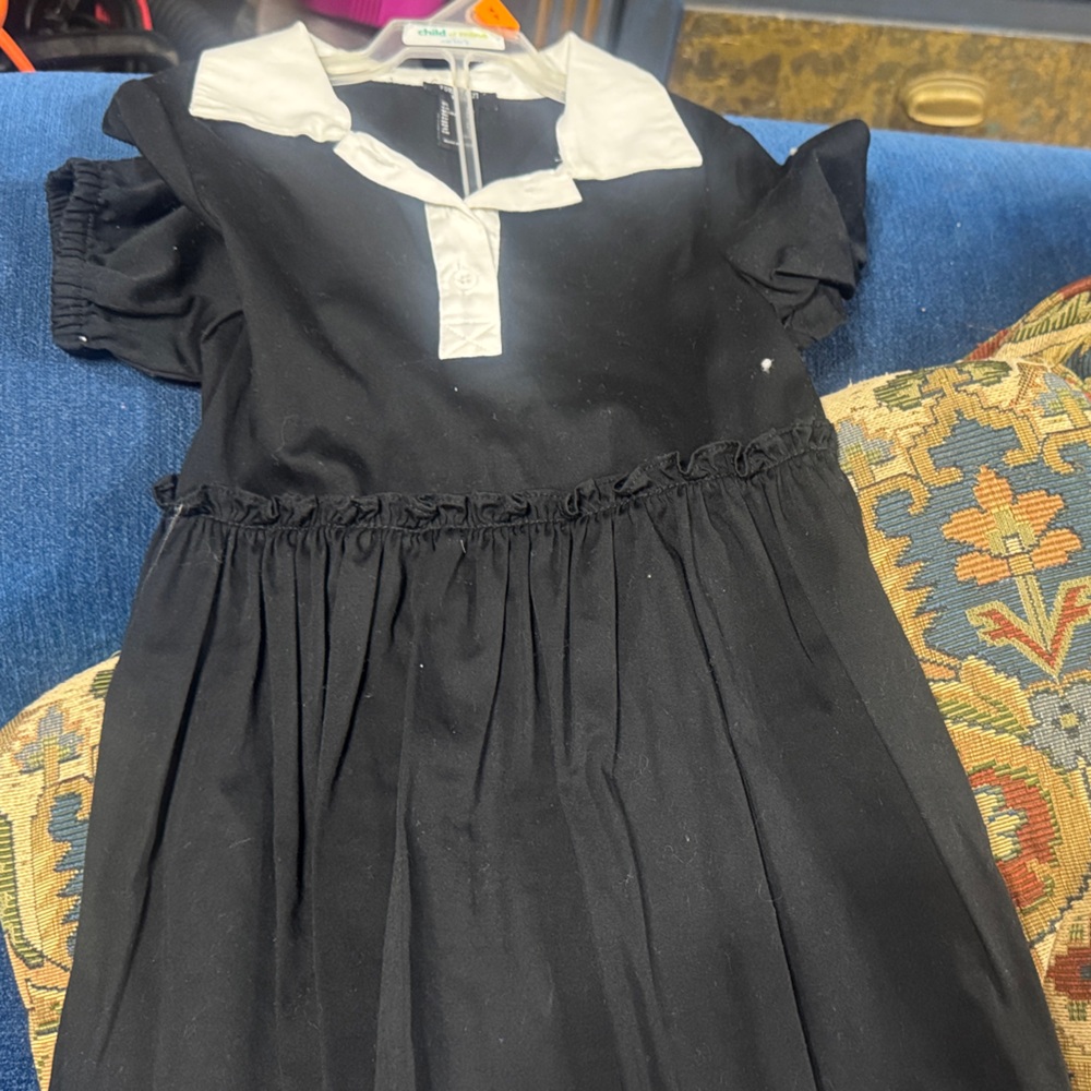 Forever 21 Black Dress with White Trim